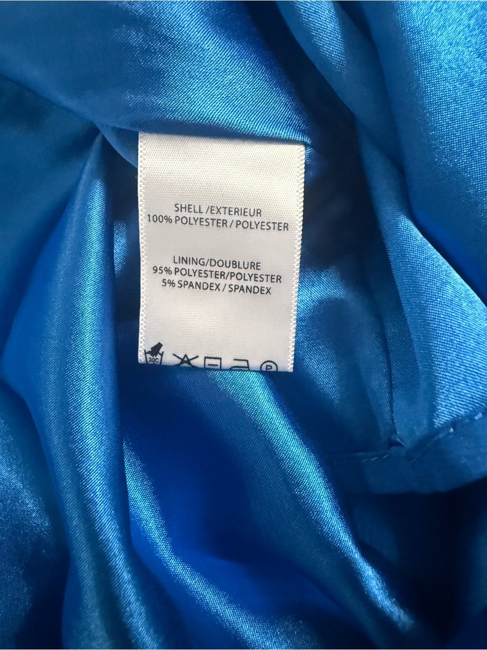 Mark & James Badgley Mischka Blue Halter High Low Gown Size 4 - Picture 6 of 6